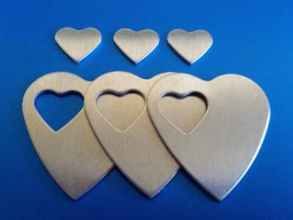 Aluminum Heart Pendant Stamping Blanks