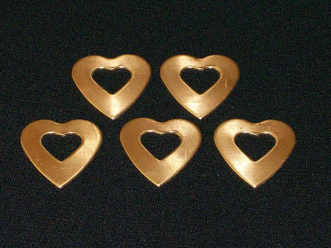 NuGold Heart Washer Stamping Blanks