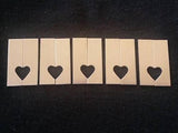 Nickel Silver Half Heart Tag Stamping Blanks