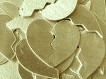 Brass Broken Heart Stamping Blanks