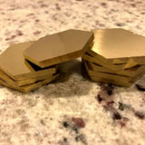 Brass Hexagons Stamping Blanks