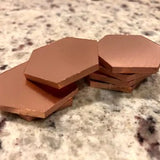 Copper Hexagons Stamping Blanks