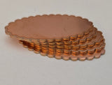 Laser Cut Scalloped Shapes - Disc, Oval, Square