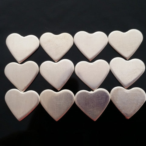 Sterling Silver Hearts Stamping Blanks - Main Image