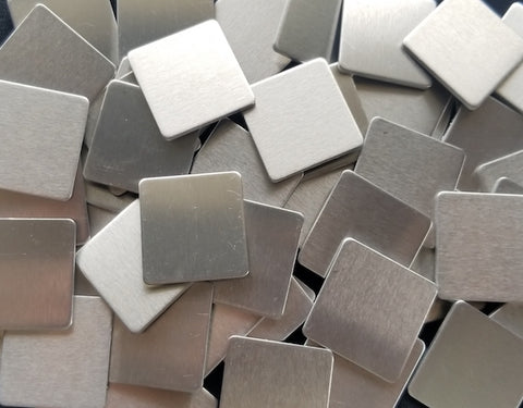 Pewter Rounded Square Stamping Blanks