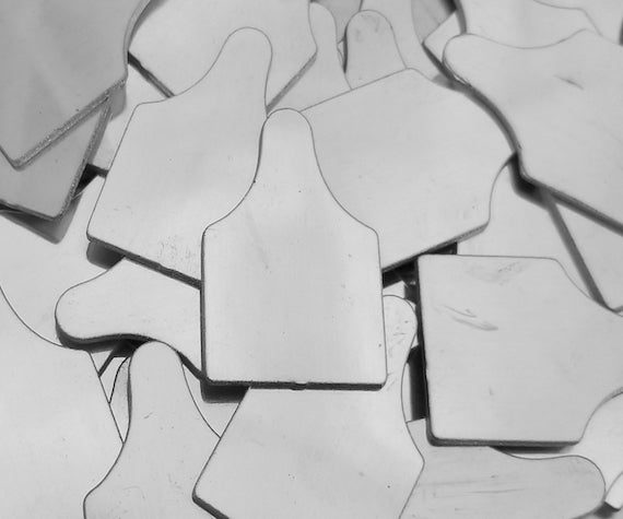 Blank aluminum key tags clearance