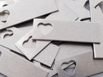 Aluminum Heart Tag Stamping Blanks
