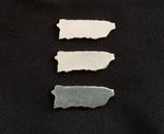Cast Pewter Puerto Rico Stamping Blanks