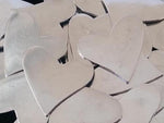 Pewter Cast Curvy Hearts Stamping Blanks