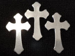 Pewter Cast Rounded Cross Stamping Blanks