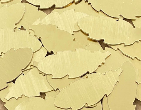 Brass Feather Stamping Blanks