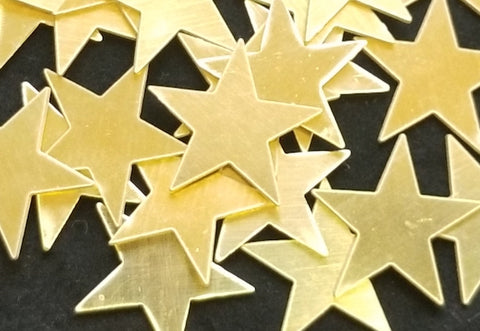 Brass Star Stamping Blanks