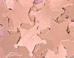 Copper Sheriff Badge Stamping Blanks