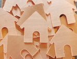 Copper Dog House Stamping Blanks