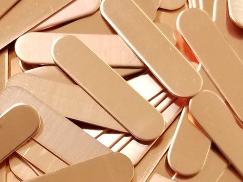 Copper Oblong Tags Stamping Blanks