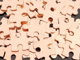 Nickel Silver Puzzle Pieces, 4-sided Stamping Blanks