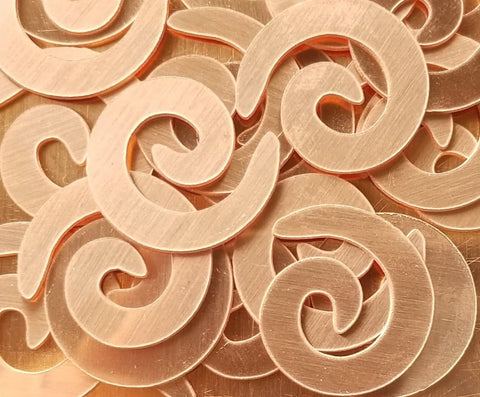Copper Spiral Stamping Blanks