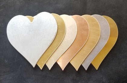 Brass Heart Ornament Stamping Blank