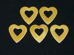 Brass Heart Washers Stamping Blanks