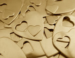 NuGold Heart Pendant Stamping Blanks