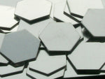 Pewter Hexagons Stamping Blanks