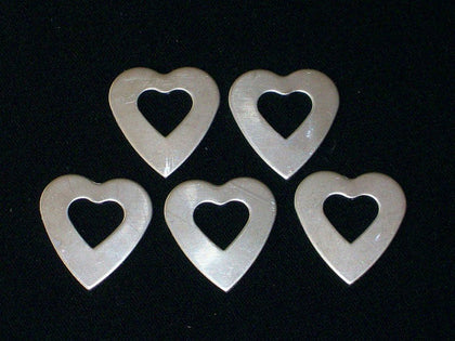 Aluminum Heart Washer Stamping Blanks - Sale Item