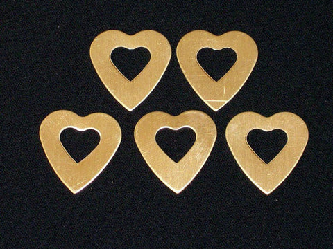 Copper Heart Washers Stamping Blanks