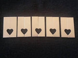 Bronze Half Heart Tag Stamping Blanks