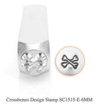 Cross Bones Design Stamp, 6MM