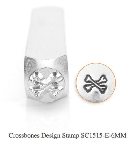 Cross Bones Design Stamp, 6MM