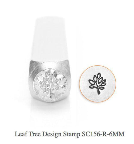 Leaf Tree Design Stamp, 6MM
