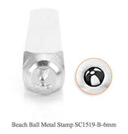 Beach Ball Design Stamp, 6MM