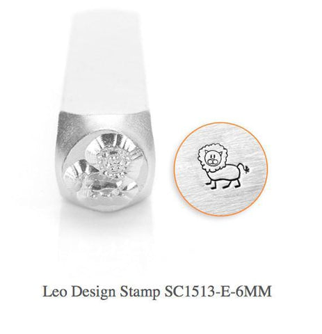 Leo Lion Design Stamp, 6MM