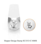 Hopper Bunny Design Stamp, 6MM
