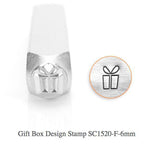 Gift Box or Present Design Stamp, 6MM