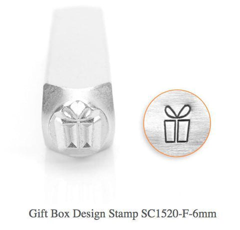 Gift Box or Present Design Stamp, 6MM