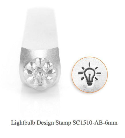 Light Bulb Design Stamp, 6MM