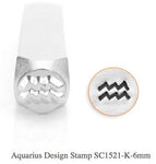 Aquarius Design Stamp, 6MM