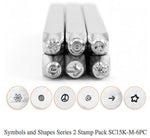 Symbols and Shapes Series 2 Design Stamp Pack - 6 pc.