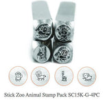 Stick Zoo Animal Pack Design Stamp Pack - 4 pc.