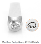 Zuni Bear Design Stamp, 6MM